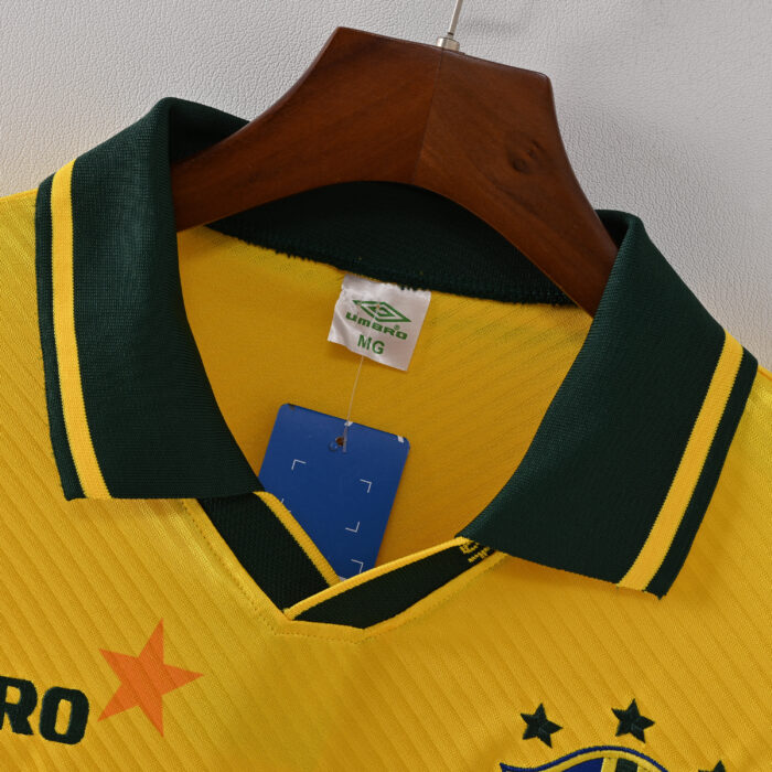 Brazil Retro Jersey – Home  1994 - Image 4