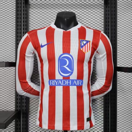 Home Long Sleeve Jersey 25/26 FC Atletico Madrid - Player's Edition
