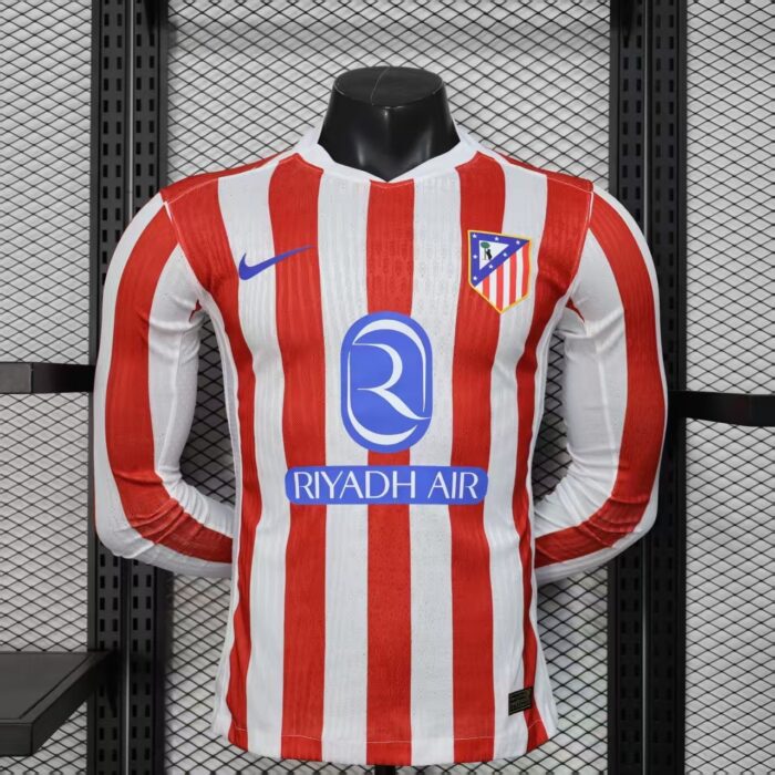 Home Long Sleeve Jersey 25/26 FC Atletico Madrid - Player's Edition