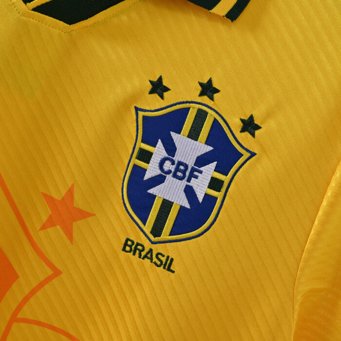 Brazil Retro Jersey – Home  1994 - Image 3
