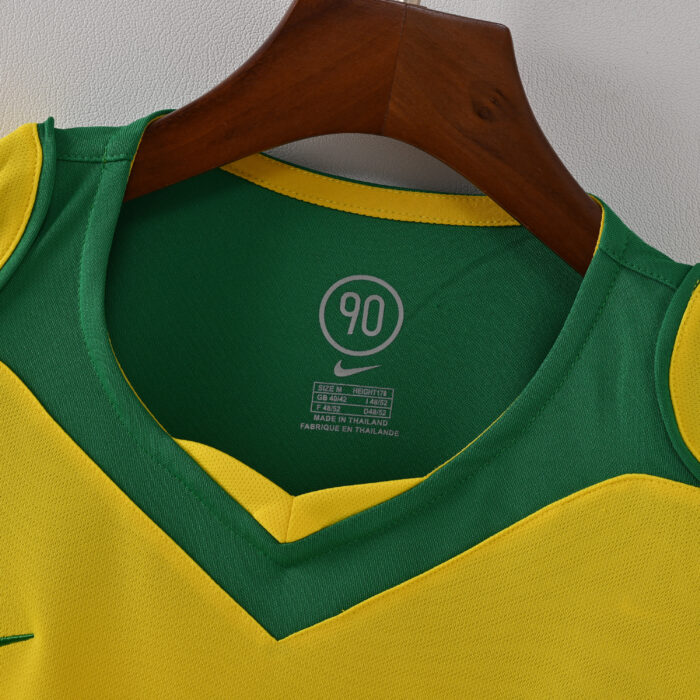 Brazil Retro Jersey – Home  2004 - Image 3