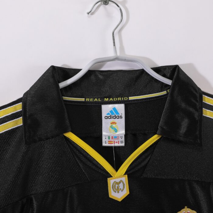 Real Madrid Long Sleeve Retro Jersey – Away  Season 99/01 - Image 5