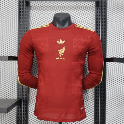 Mexico 2024 Golden Cup Long Sleeve Jersey red - Player's Edition