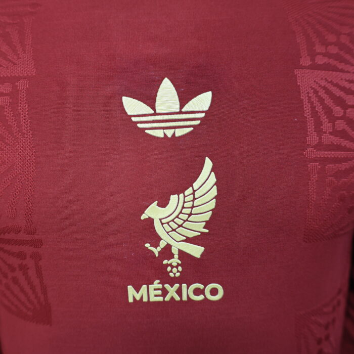 Mexico 2024 Golden Cup Long Sleeve Jersey red - Player's Edition - Image 4