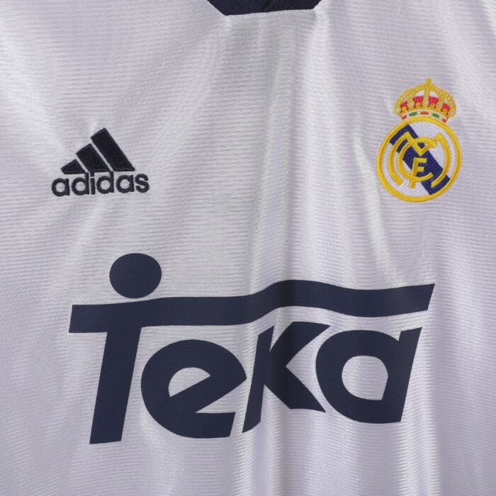 Real Madrid Long Sleeve Retro Jersey – Home  Season 98/00 - Image 4