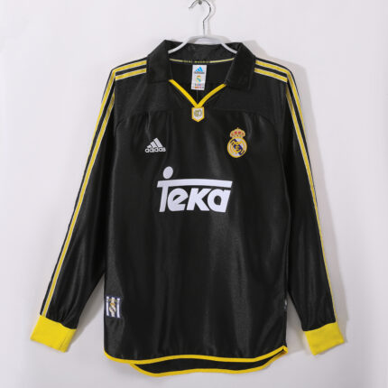 Real Madrid Long Sleeve Retro Jersey – Away  Season 99/01