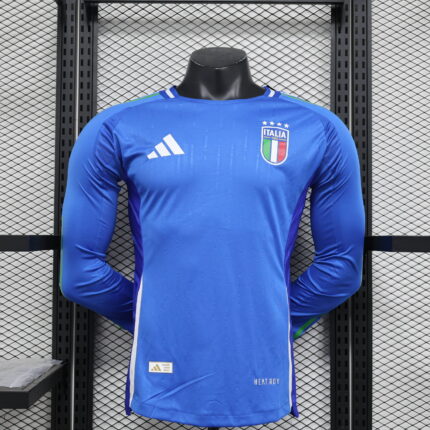 Home Long Sleeve Jersey 2024 Italy- Player's Edition