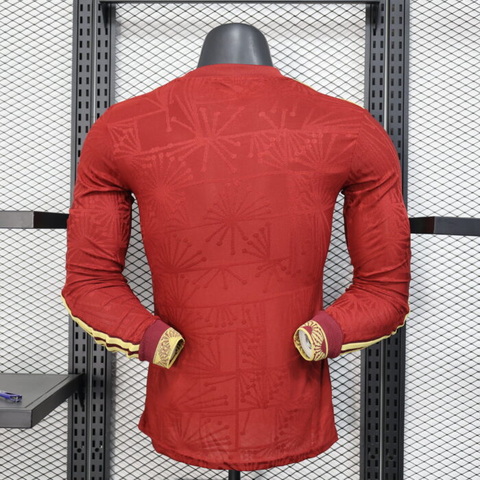 Mexico 2024 Golden Cup Long Sleeve Jersey red - Player's Edition - Image 5