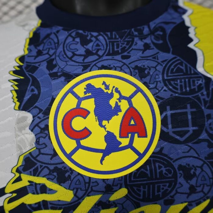 Club America Special Edition Jersey （Yellow, blue, white） - Player's Edition - Image 4