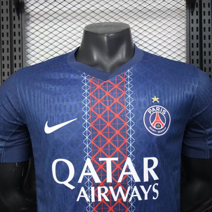 Home Stadium 25/26 FC PSG with Champions of Europe and UEFA Foundation 10 Years Badge- Player's Edition - Image 2