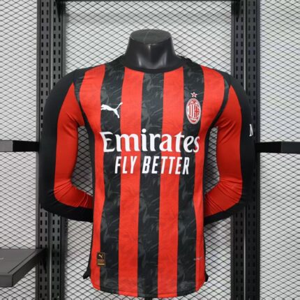 Home Long Sleeve Jersey 25/26 FC AC MILAN- Player's Edition