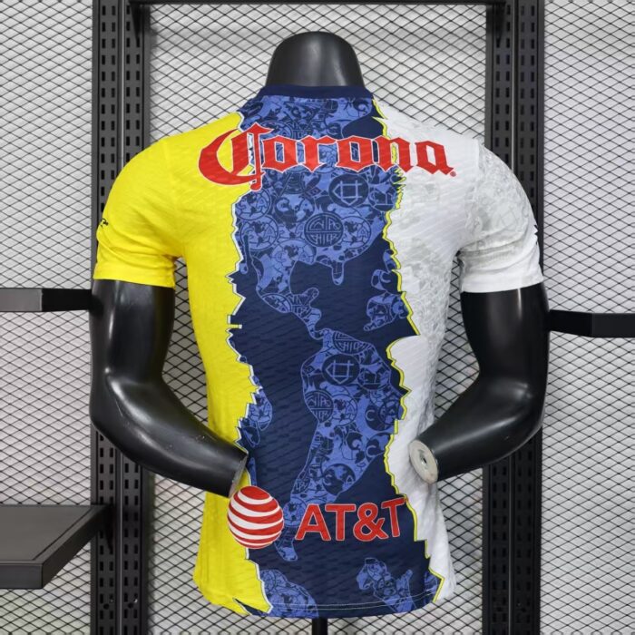 Club America Special Edition Jersey （Yellow, blue, white） - Player's Edition - Image 2