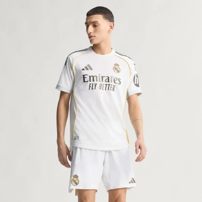 Mens Home Real Madrid Jersey 25/26 White - Image 6
