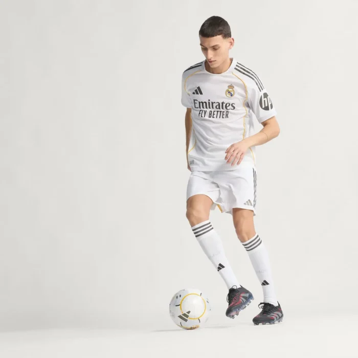 Mens Home Real Madrid Jersey 25/26 White - Image 8