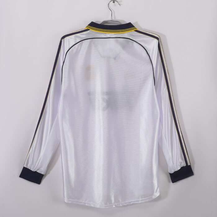 Real Madrid Long Sleeve Retro Jersey – Home  Season 98/00 - Image 2