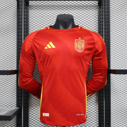 Home Long Sleeve Jersey 2024 Spain- Player's Edition