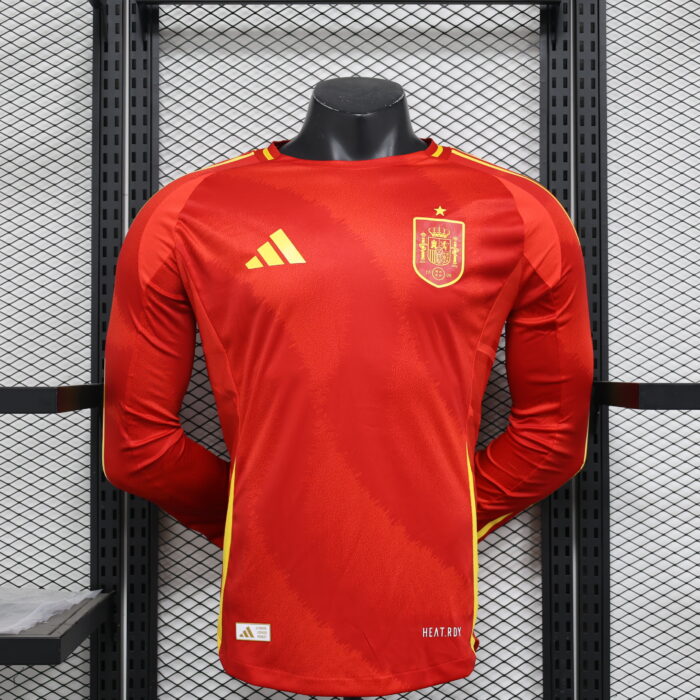 Home Long Sleeve Jersey 2024 Spain- Player's Edition