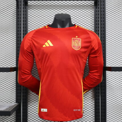 Home Long Sleeve Jersey 2024 Spain- Player's Edition