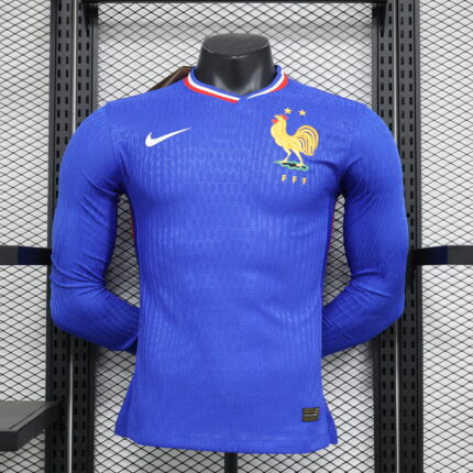 Home Long Sleeve Jersey 2024 France- Player's Edition
