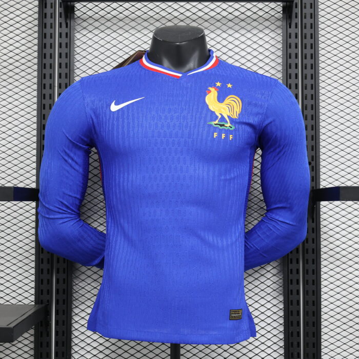 Home Long Sleeve Jersey 2024 France- Player's Edition