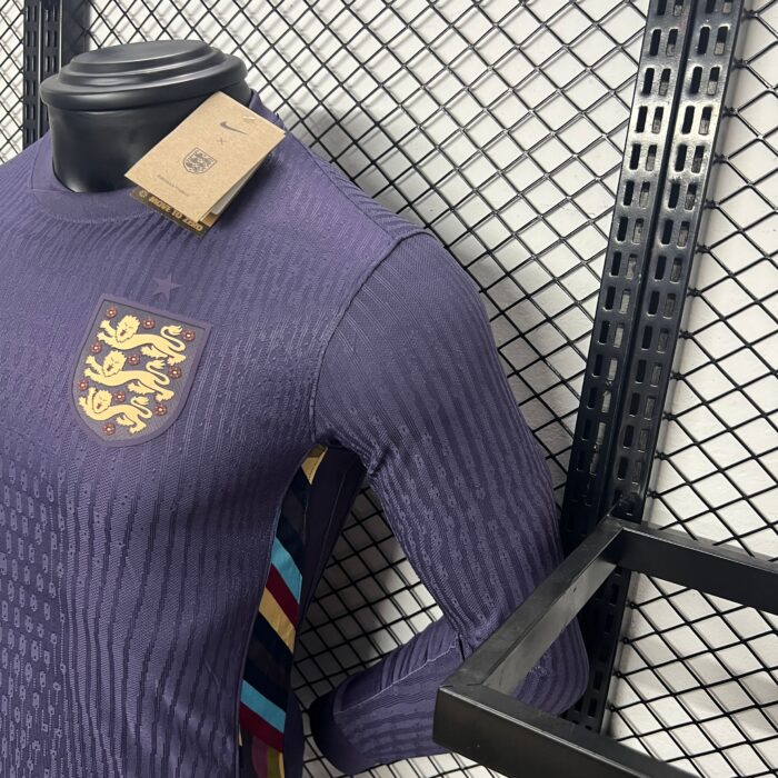 Away Long Sleeve Jersey 2024 England- Player's Edition - Image 7