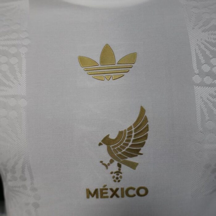 Mexico 2024 Golden Cup Long Sleeve Jersey white - Player's Edition - Image 7