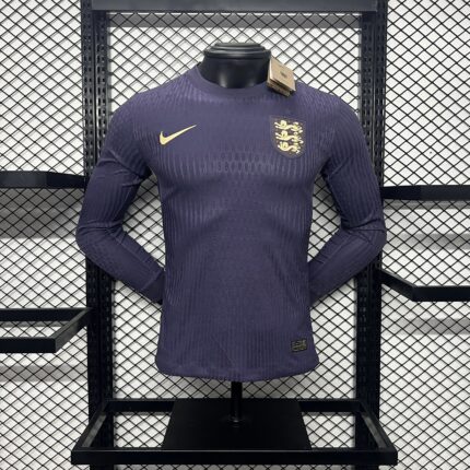 Away Long Sleeve Jersey 2024 England- Player's Edition